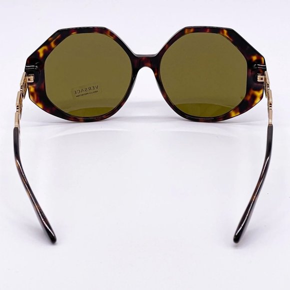 New Versace Havana Gold Acetate Sunglasses main image 4